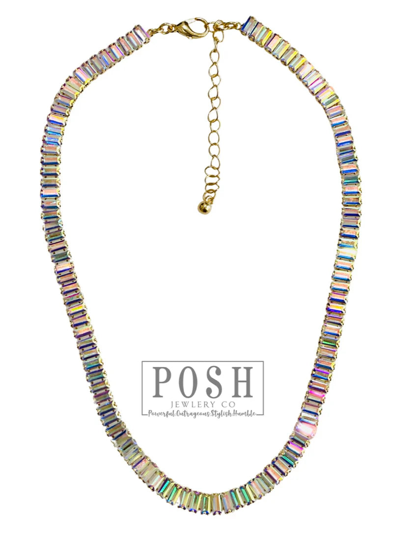 Rhinestone Tennis Necklace