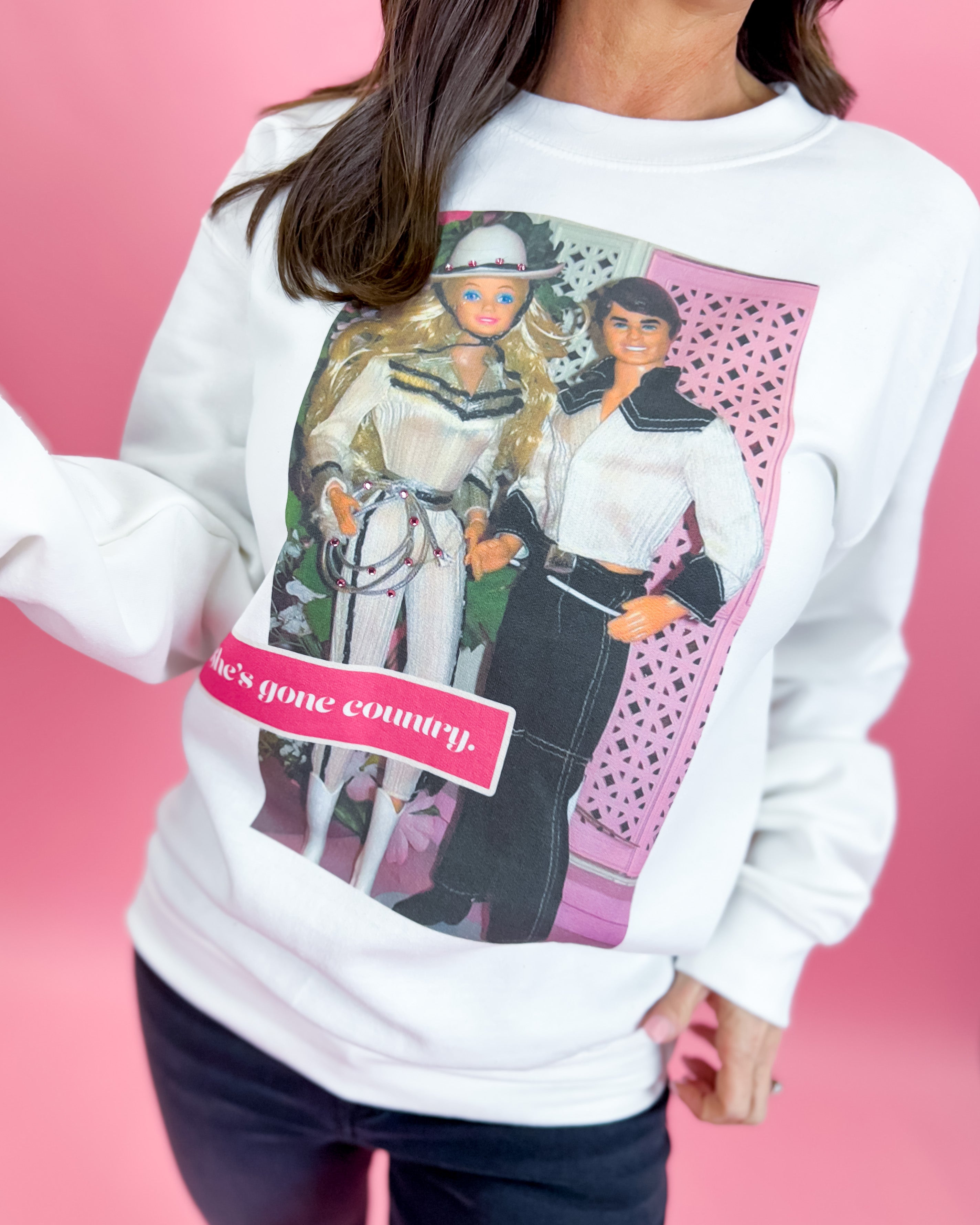 She's Gone Country Sparkle Sweatshirt
