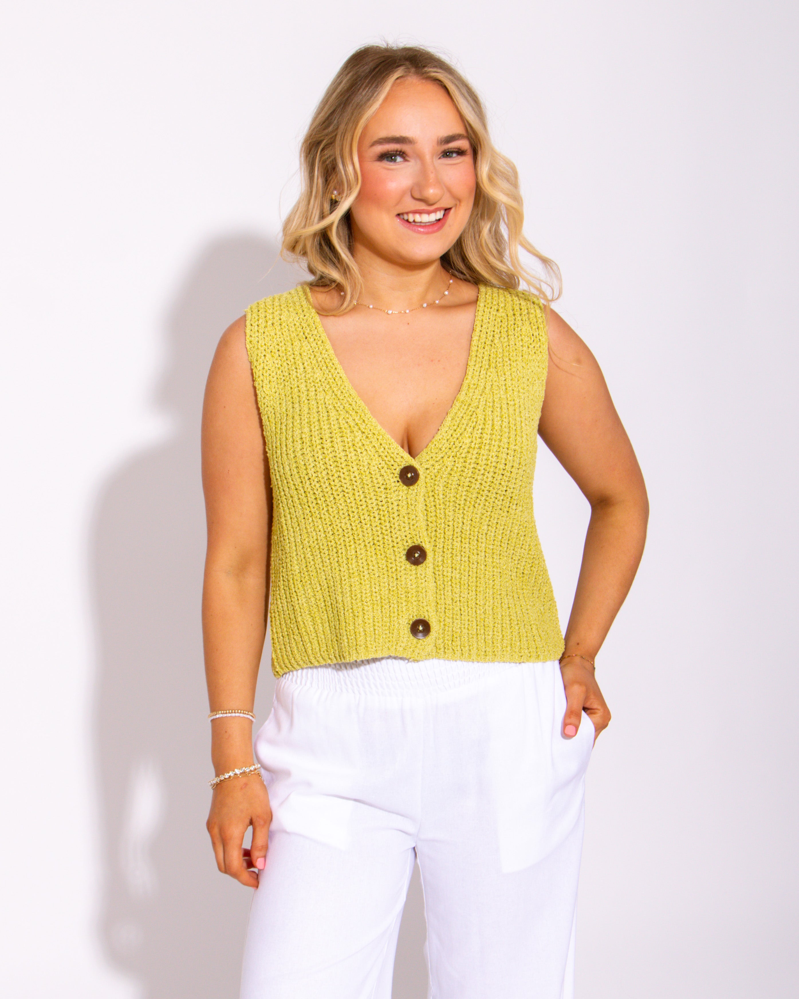 Lime Luxe Vest Top