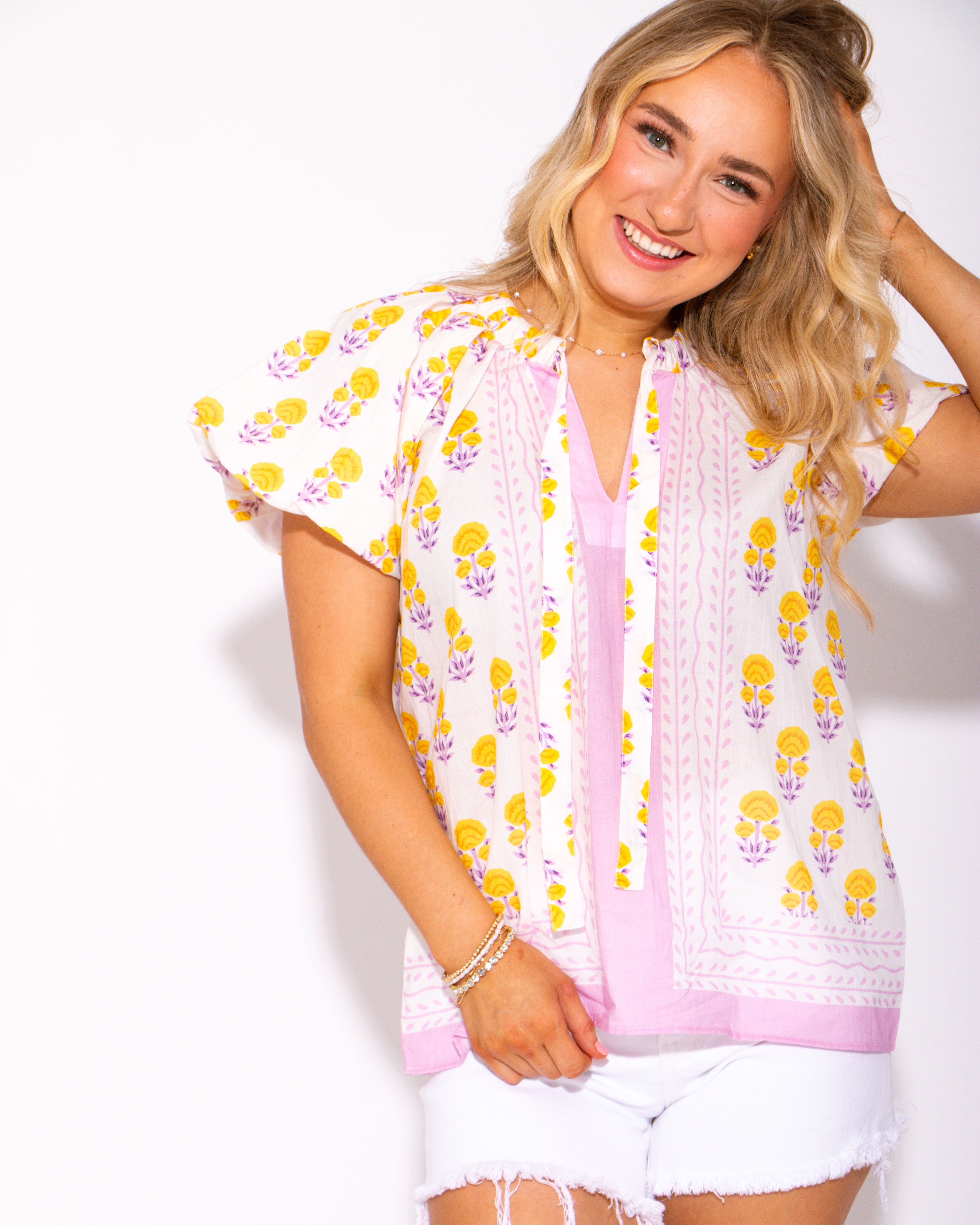 Ivy Jane | Border Block Print Top