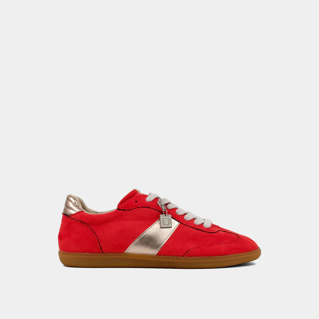 Sydney Sneaker in Red Suede