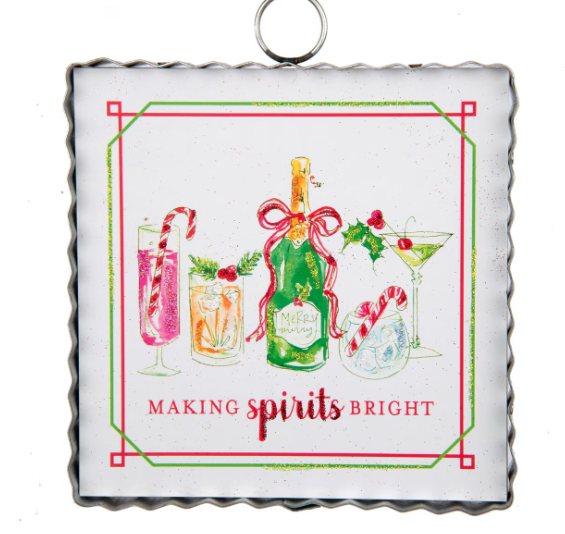 Mini "Making Spirits Bright" Charm