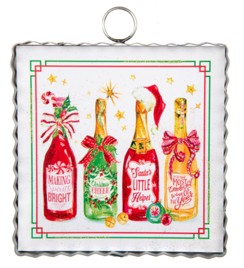 Mini Bottles of Cheer Print Charm