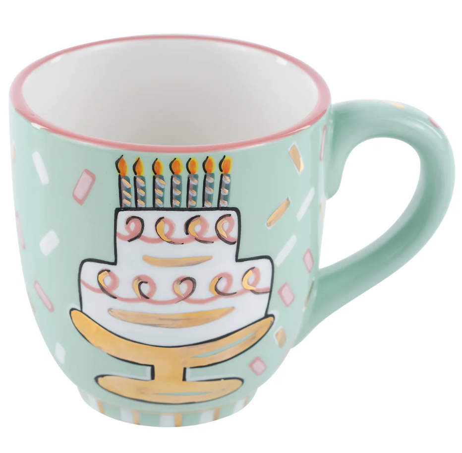Candles and Confetti Cake Mug