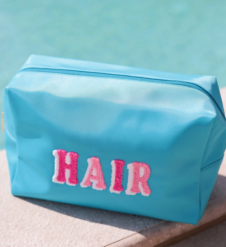 Hair Oversized Zip Pouch