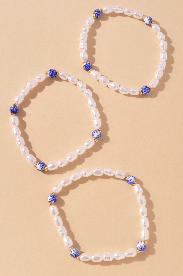 Tide and Pearl Beaded Stack