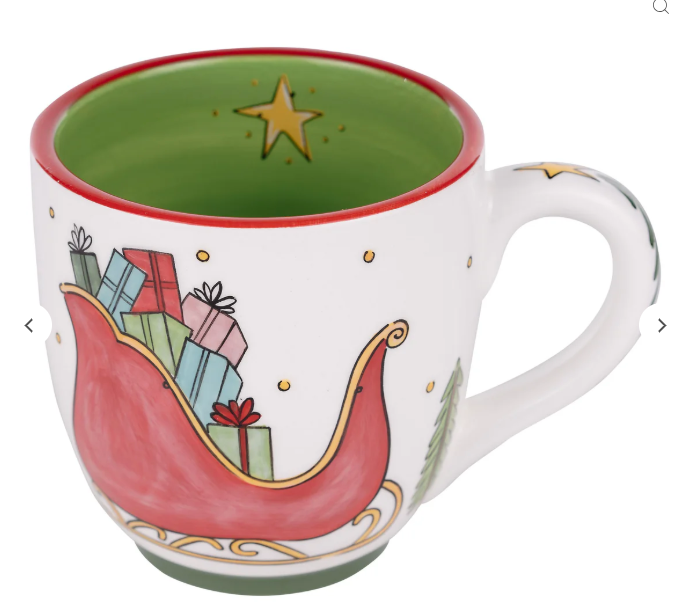 Santa Sleigh Scene Mug