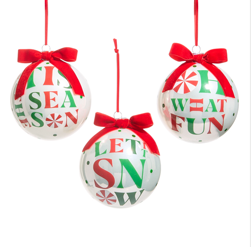 Peppermint Merrymaking Ball Ornament