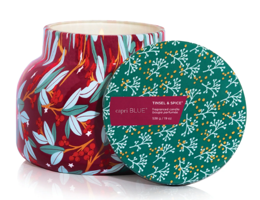 Tinsel & Spice Holiday Pattern Play Signature Candle (19oz)