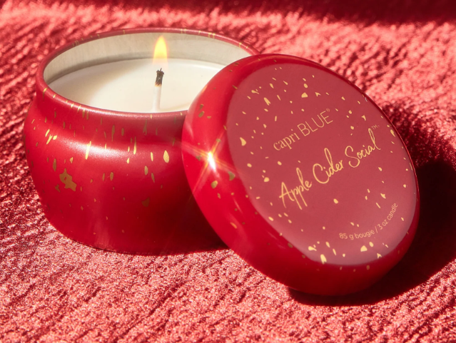 Apple Cider Social Glimmer Mini Tin Candle (3oz)
