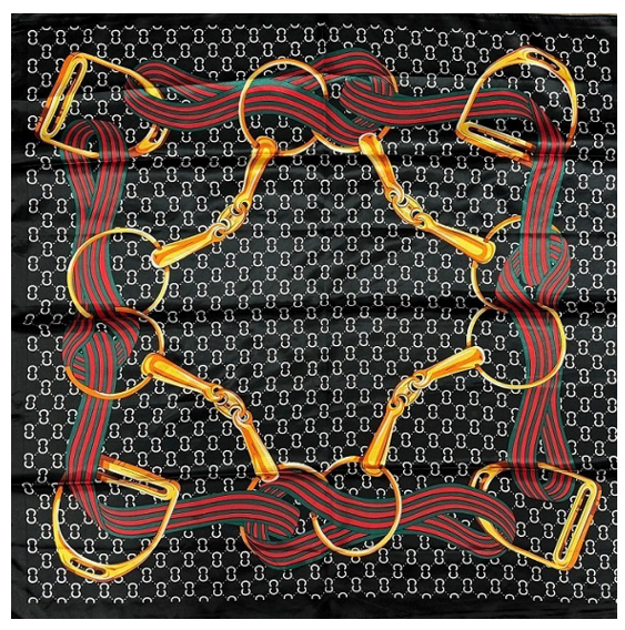 Multi Pattern Silky Bandana Neck Scarf