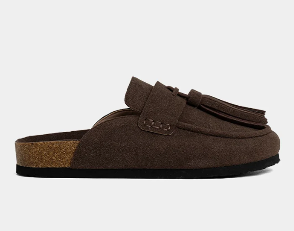 Ariana Brown Suede Clog
