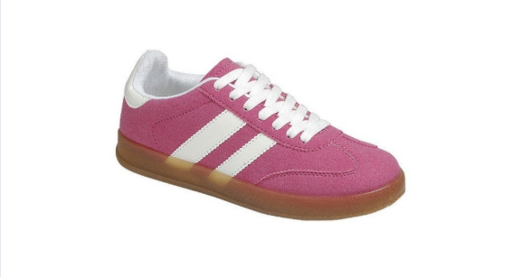 Color Pop Sneaker in Fuchsia/White