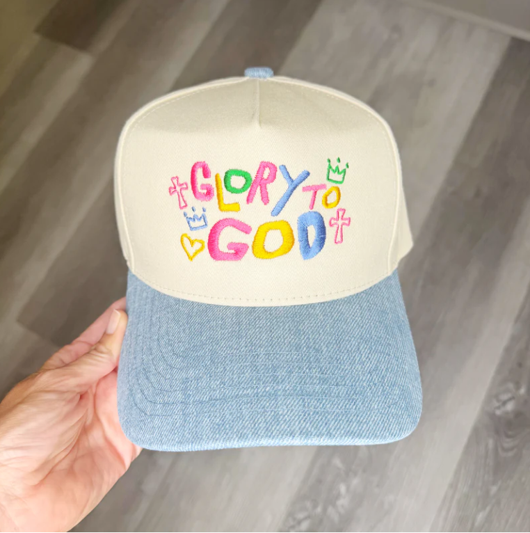 Glory To God Denim Hat