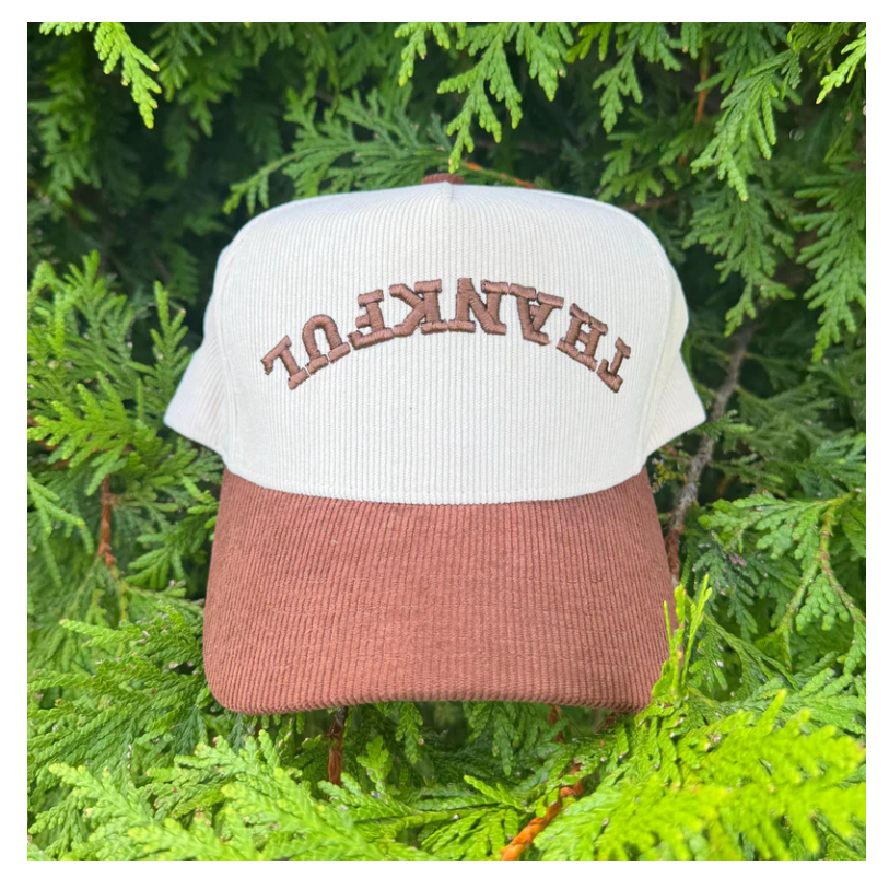 Upside Down Thankful Hat