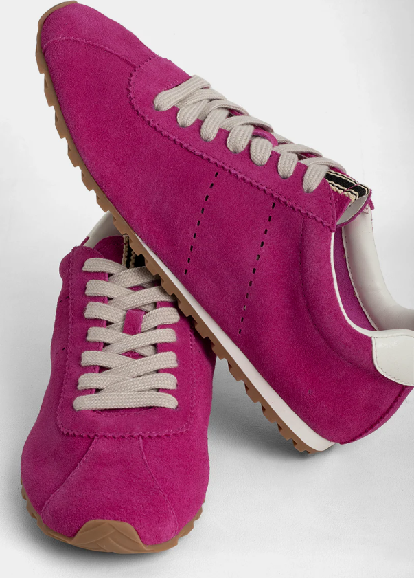 Priscilla Sneaker in Fuchsia Suede