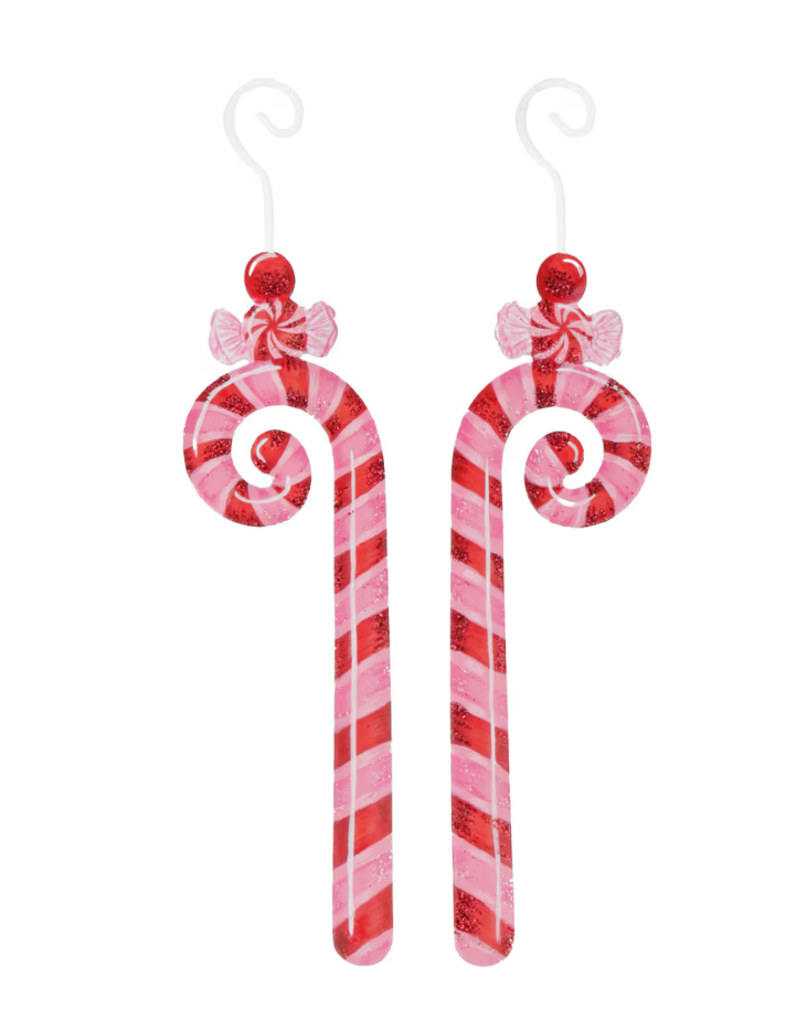 Pinkmas Candy Cane Ornaments