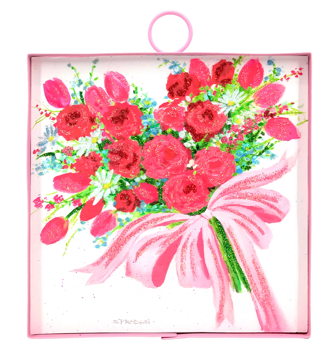 Rose Heart Bouquet Charm