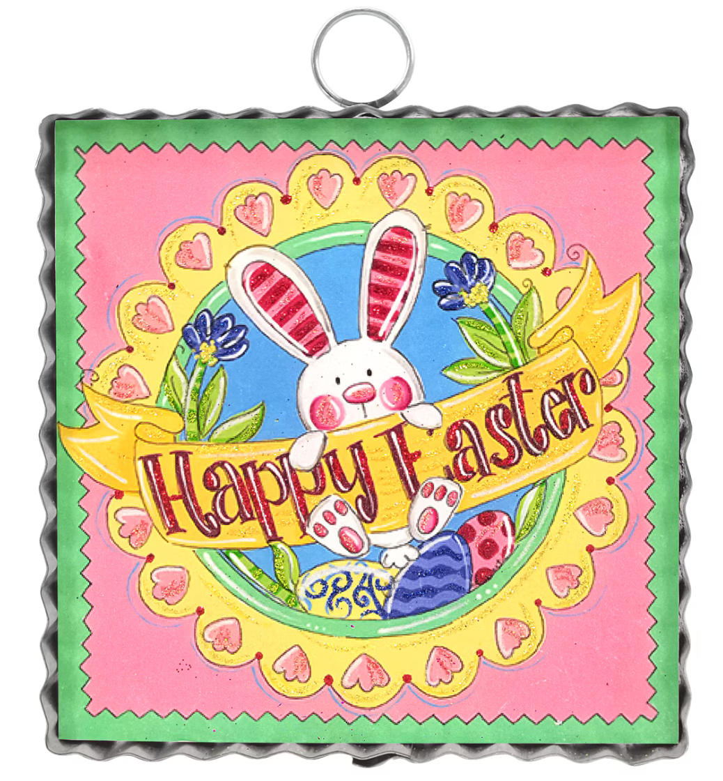Happy Easter Bunny Charm