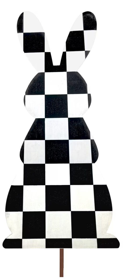 Elegant Checked Rabbit Stake