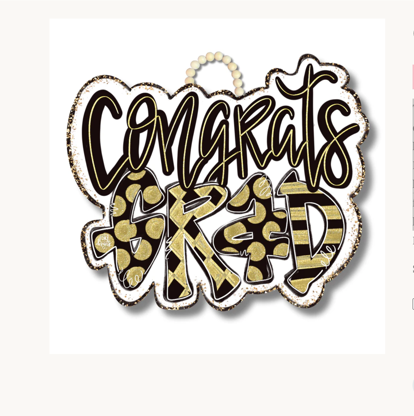 Congrats Grad Door Hanger