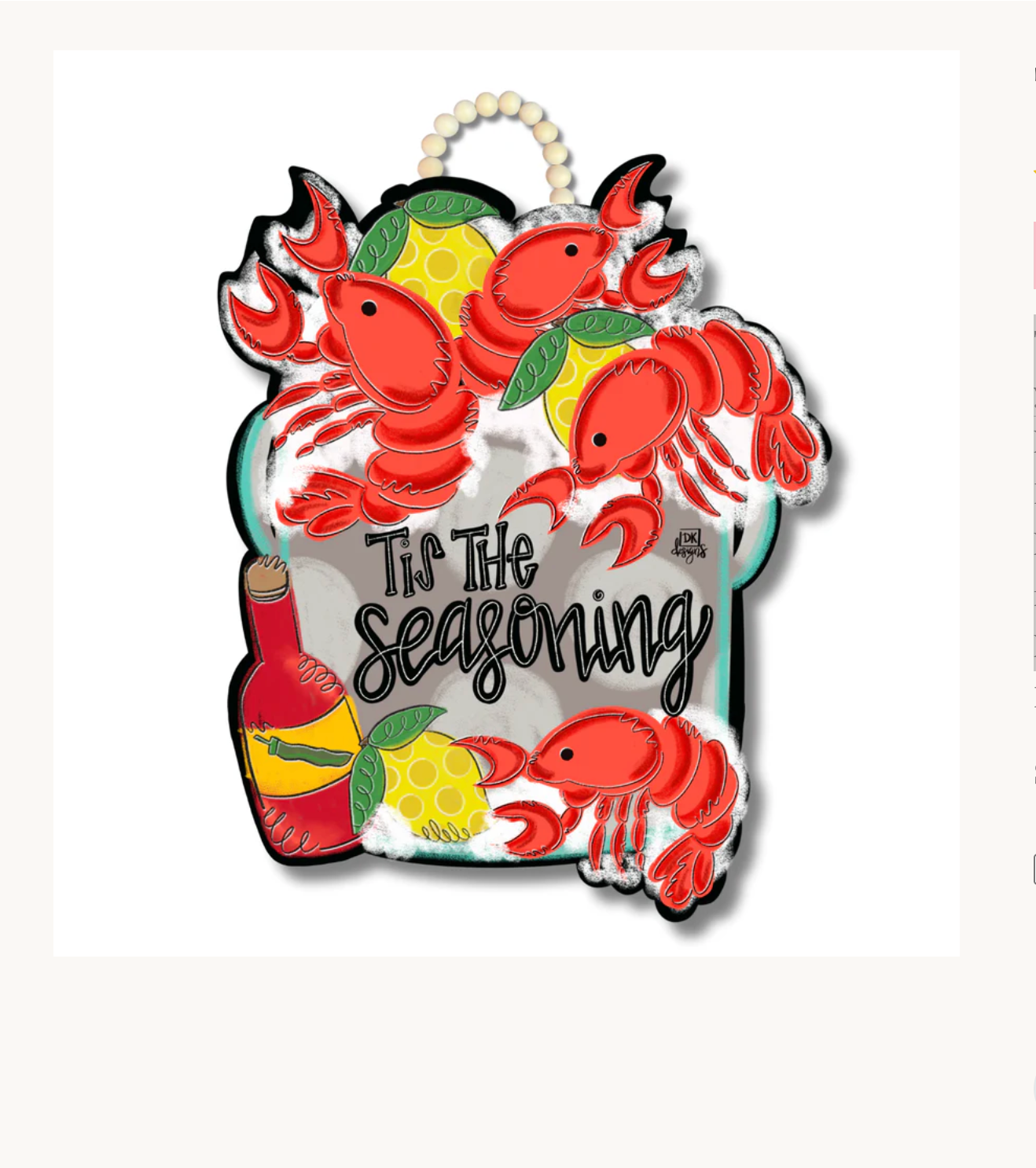 Tis The Seasoning Door Hanger