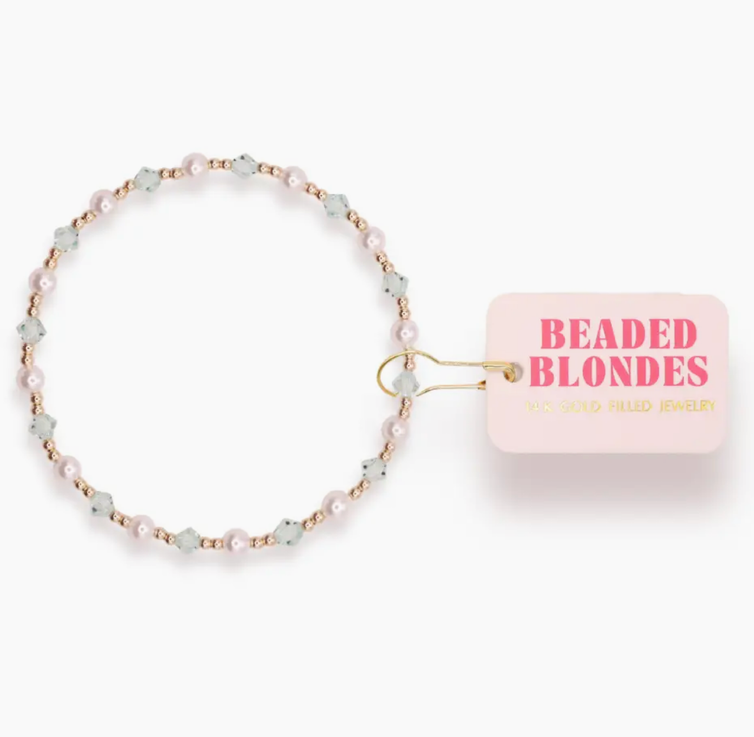 Green June Pearl Bracelet in Gold