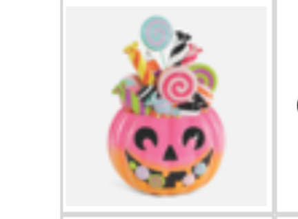 Resin Pumpkin Candy Display