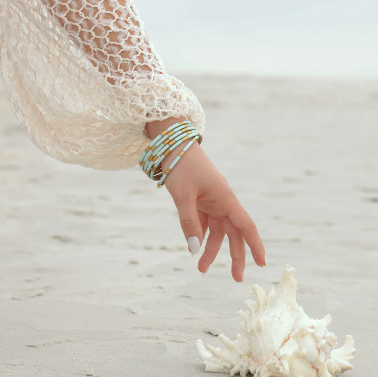 Veda Bangles - Set of 6 - Mint