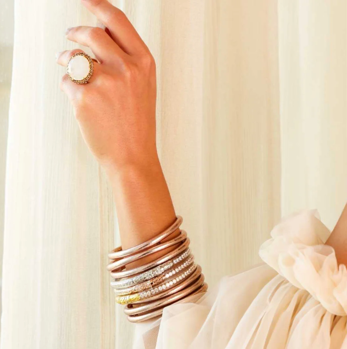 Champagne All Weather Bangles® (AWB®) - Serenity Prayer