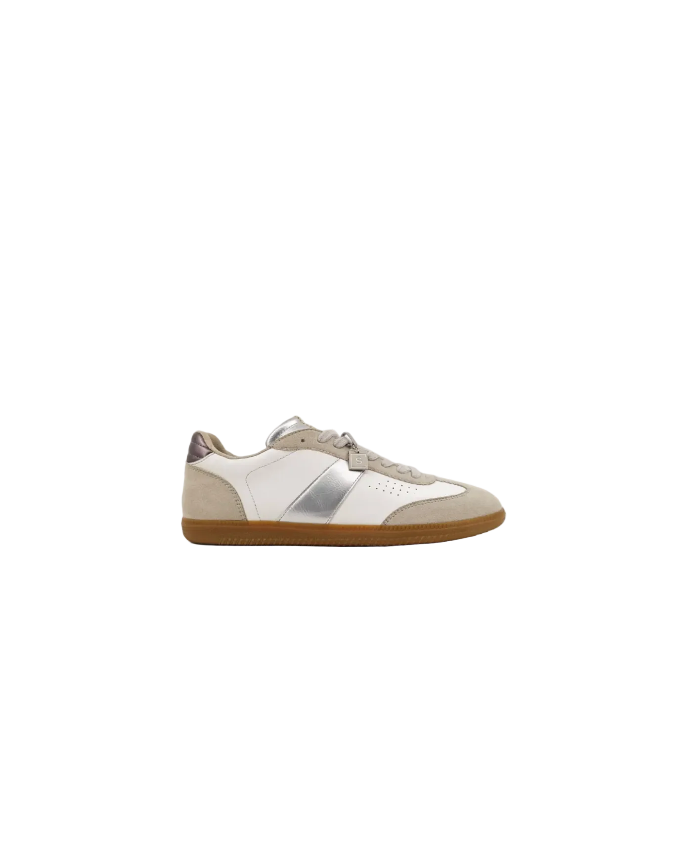 Metallic Glide Silver Sneakers