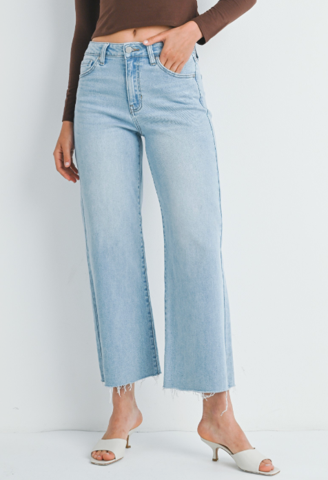 JBD | Slim Wide Leg Jean in Light