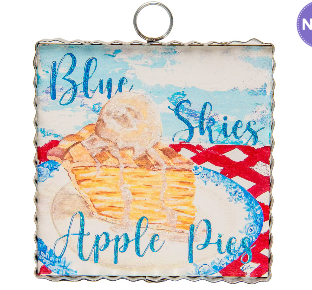 "Blue Skies Apple Pie's" Charm