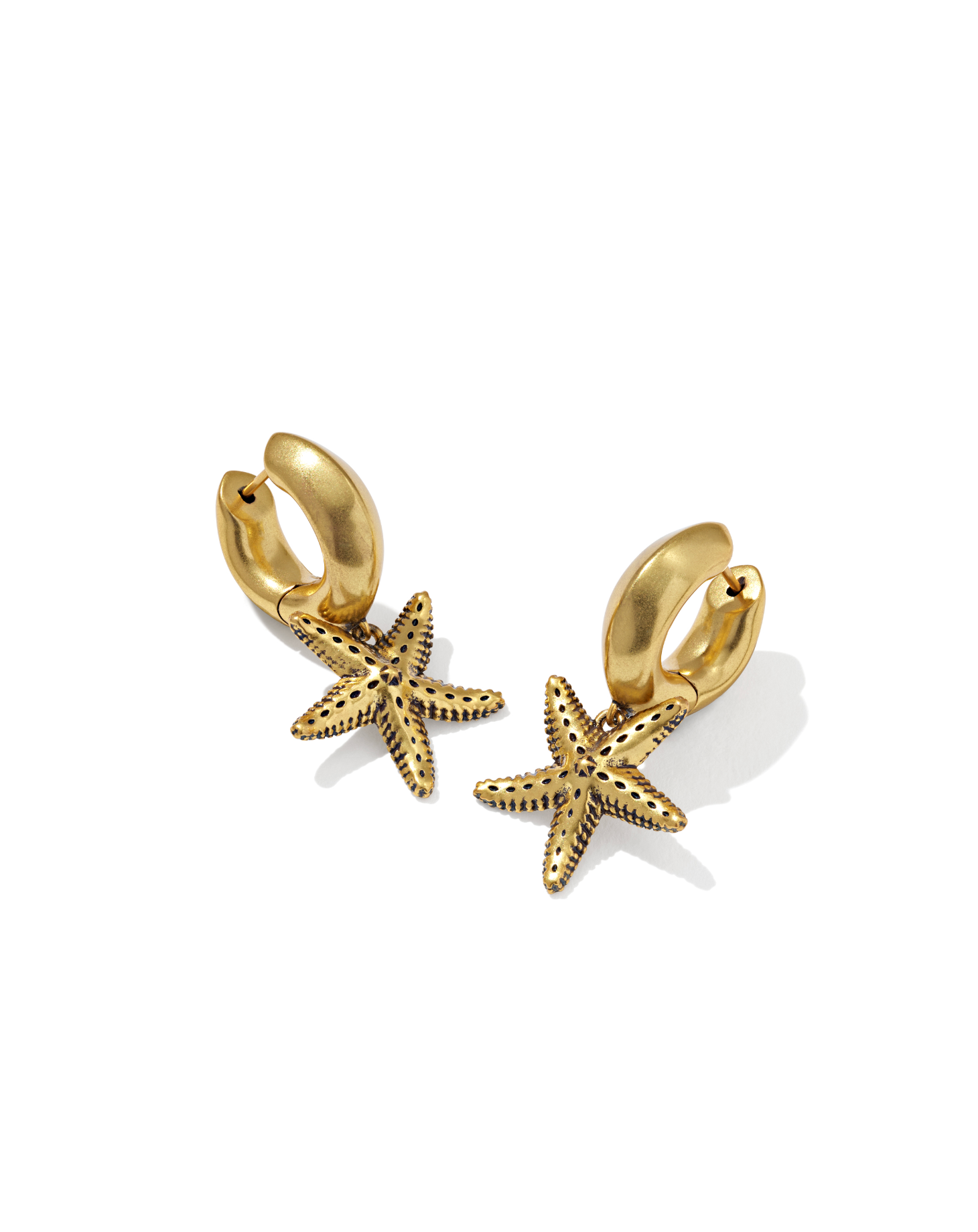 Parker Starfish Huggie Earrings Gold