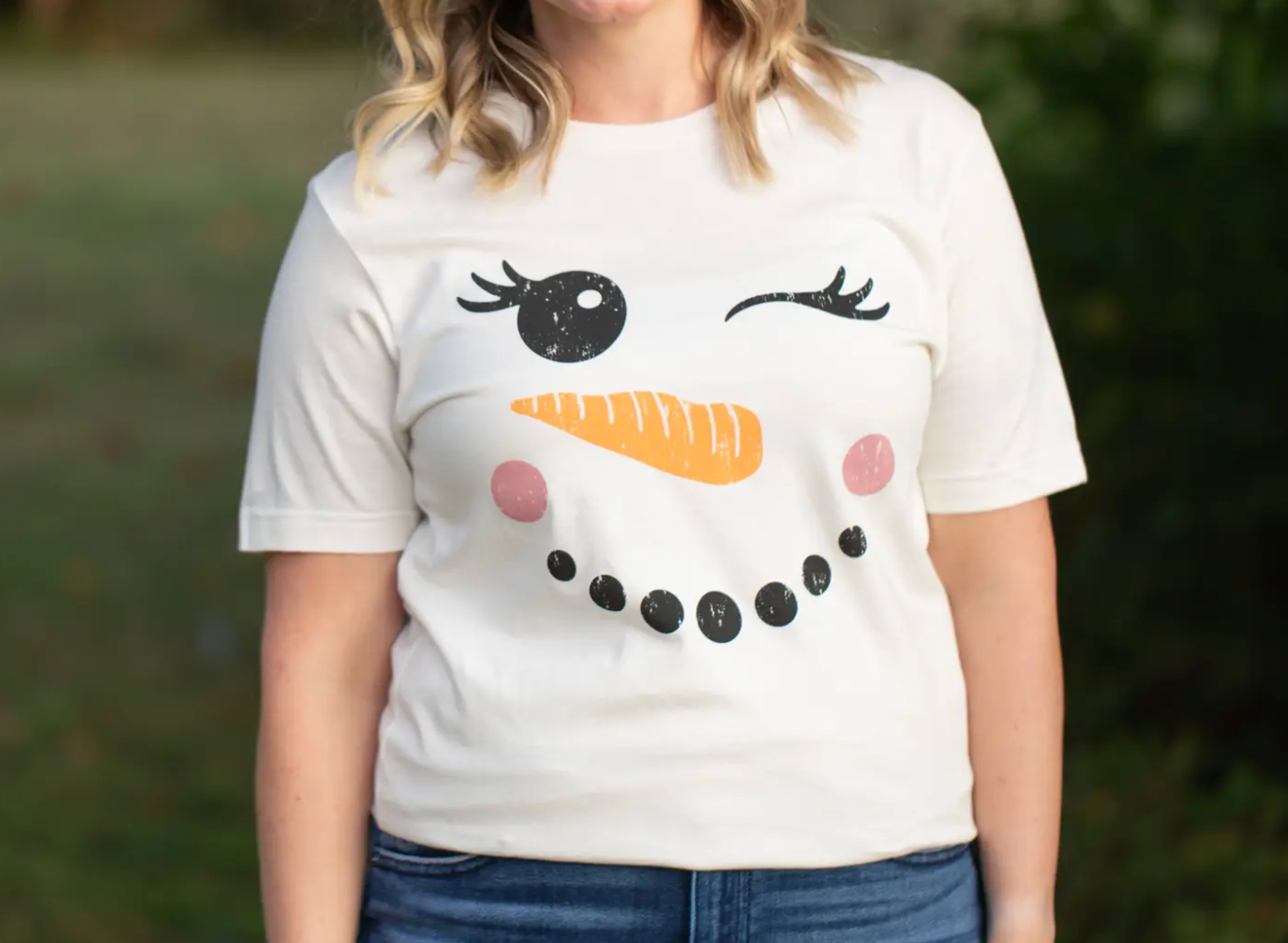 Snowman Face Tee