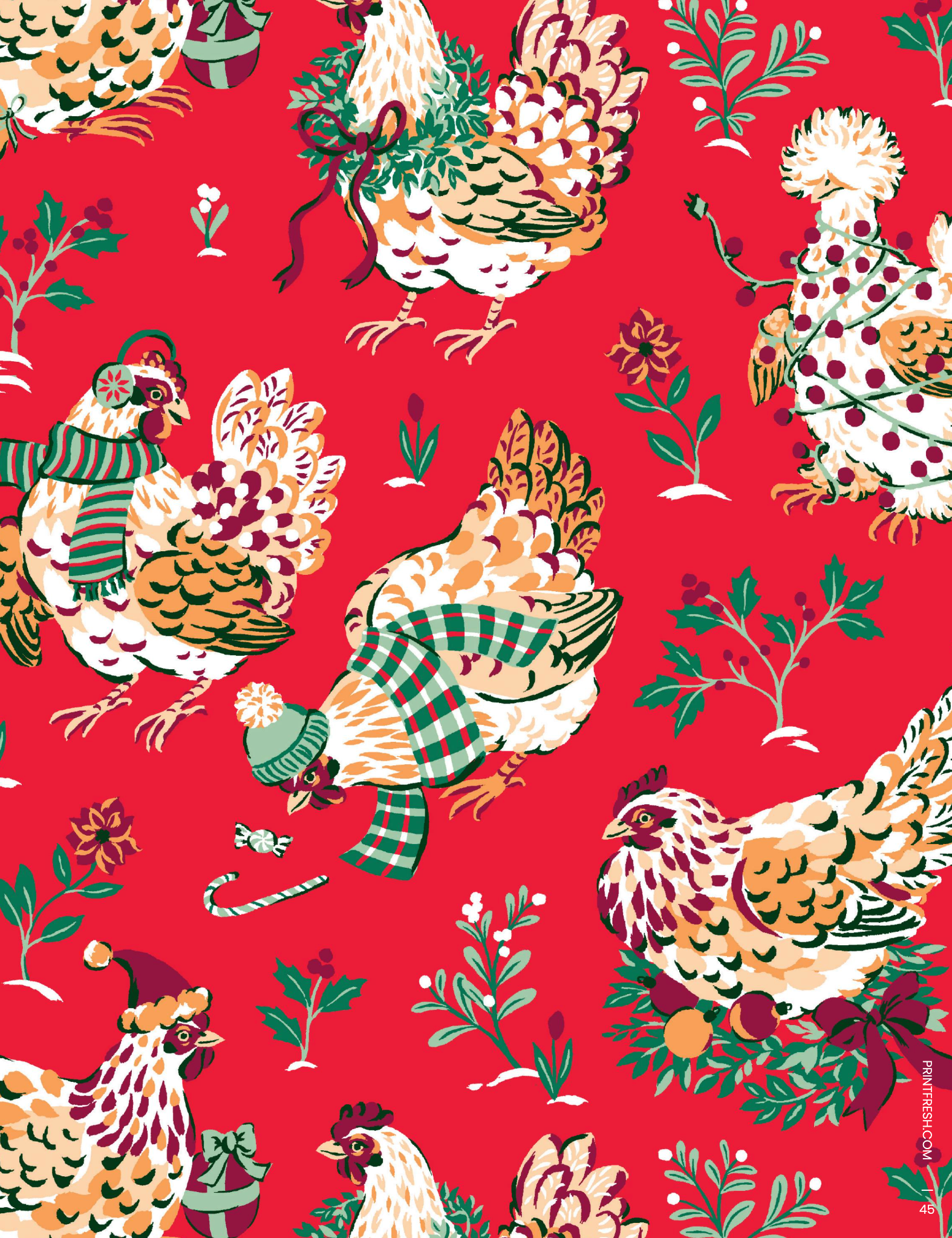 Holiday Hens Satin Wildest Dreams Set
