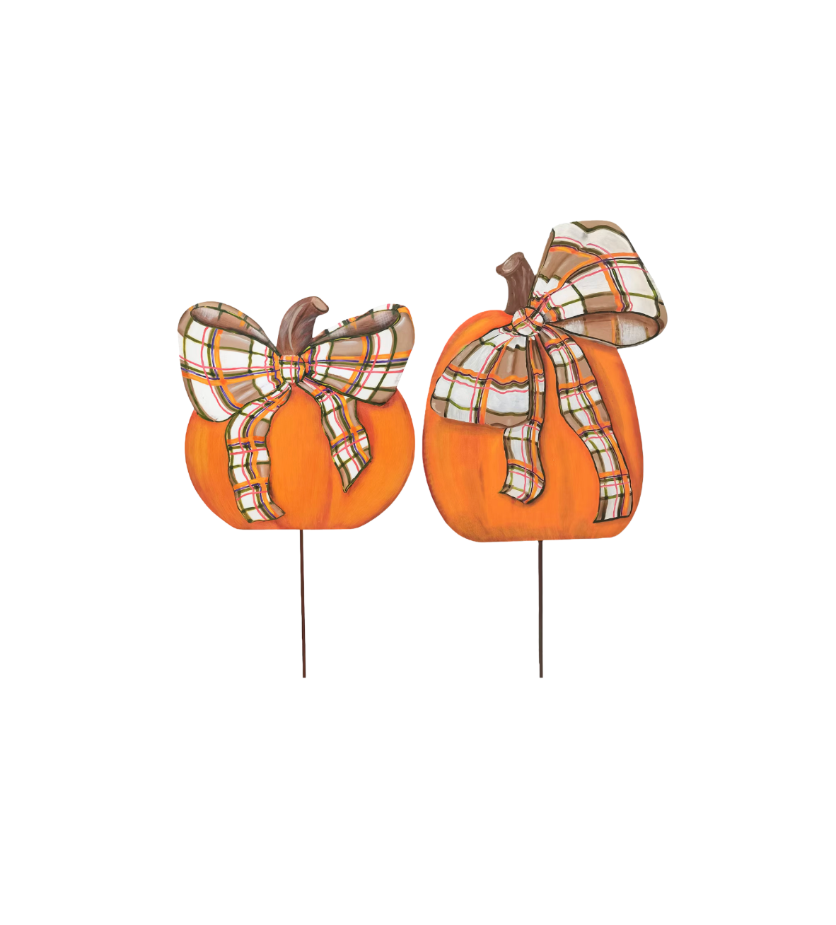 Modern Plaid Pumpkins