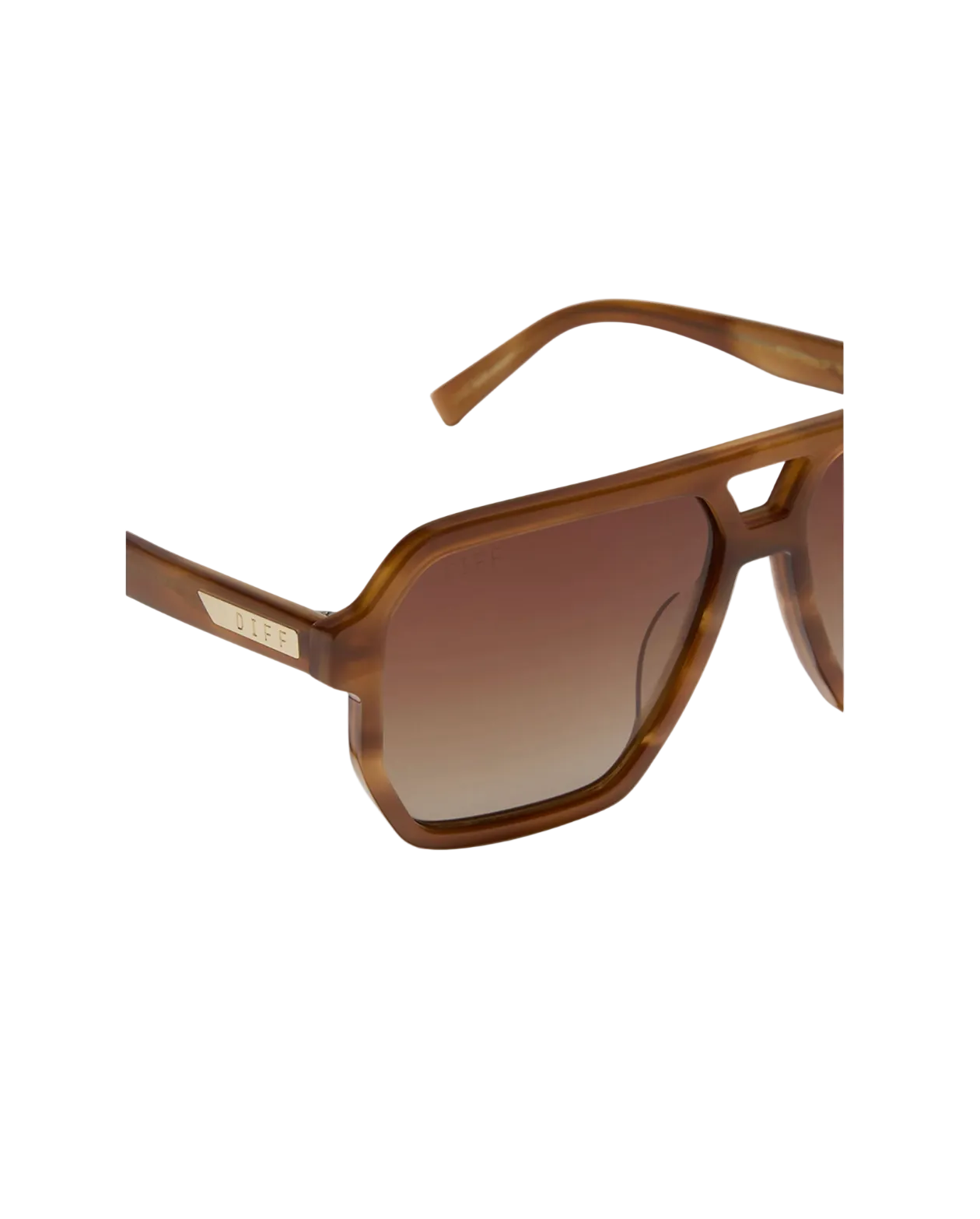 Cameron- Tawny Tortoise Brown + Gradient Polarized Glasses