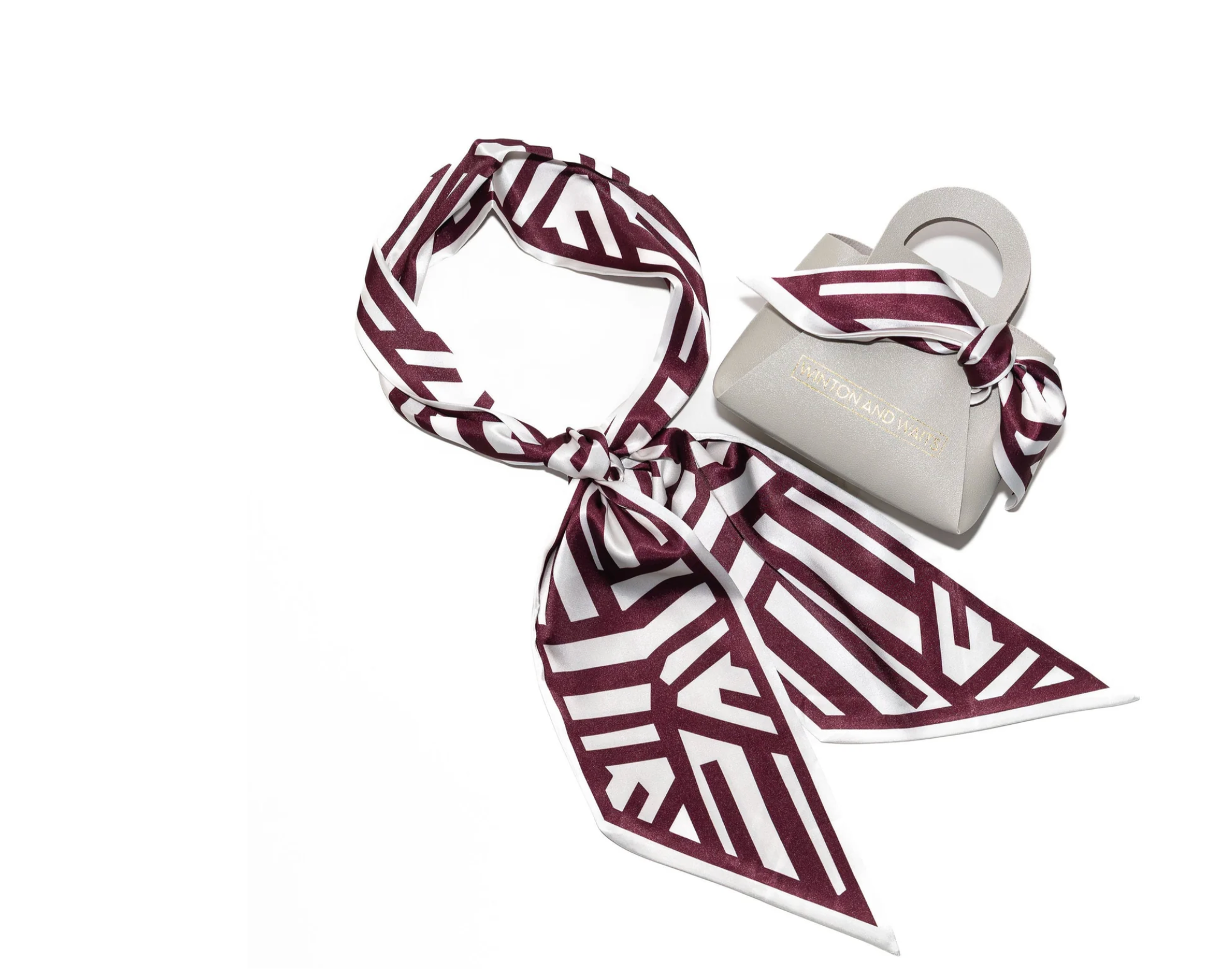 Game Day Accessory Scarf - Maroon & White