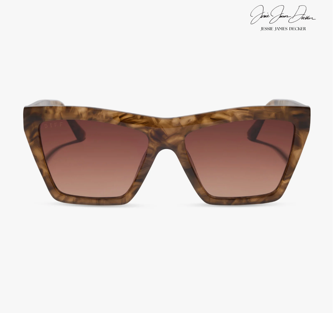 Vivi- Ombre Tortoise + Brown Gradient