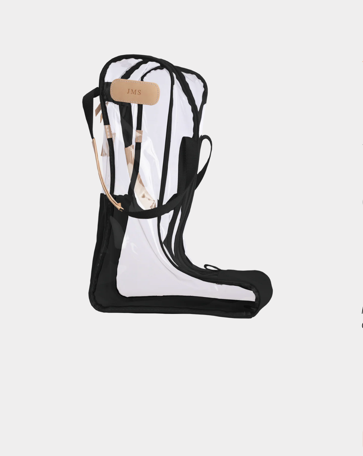 Tall Clear Boot Bag