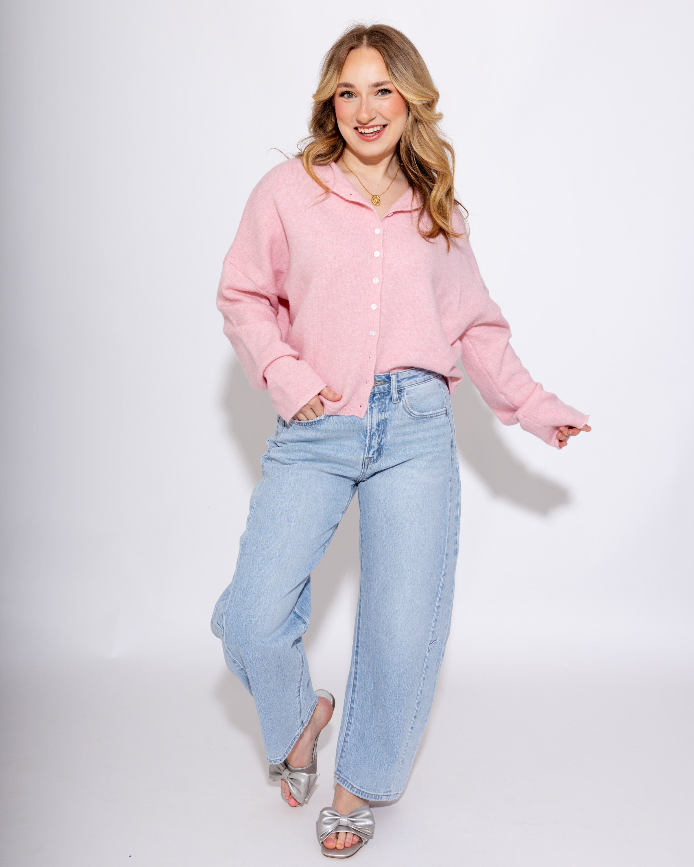 Vervet | High Rise Crop Barrel Jeans