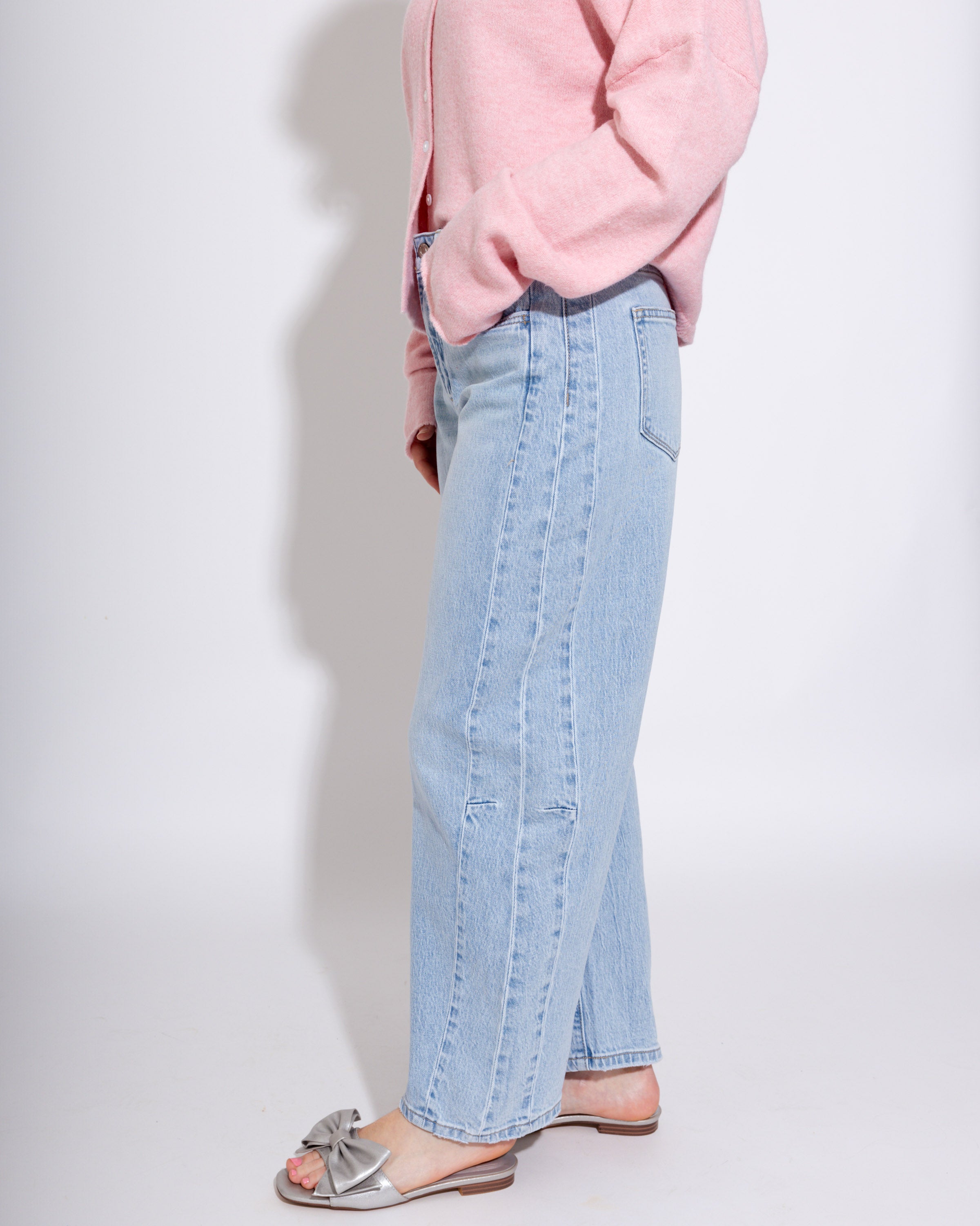 Vervet | High Rise Crop Barrel Jeans