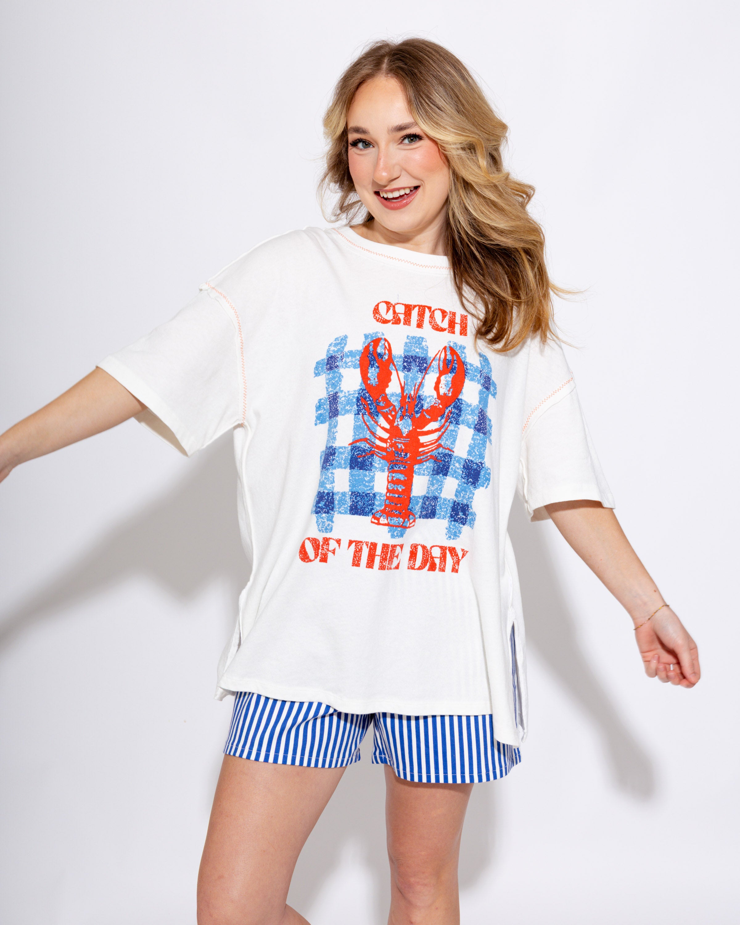 Soft Washed Lobster Tee