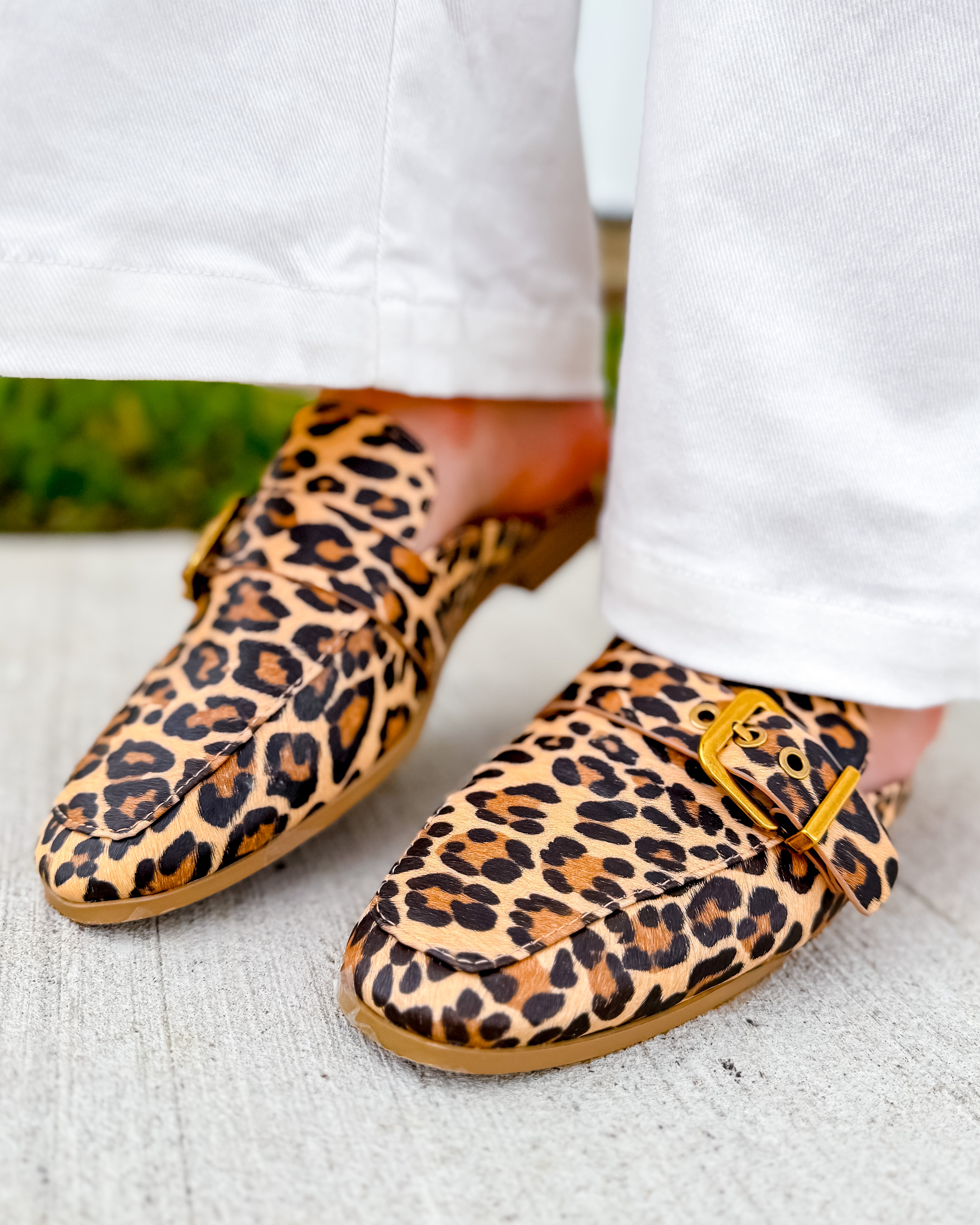 Chantal Leopard Mule