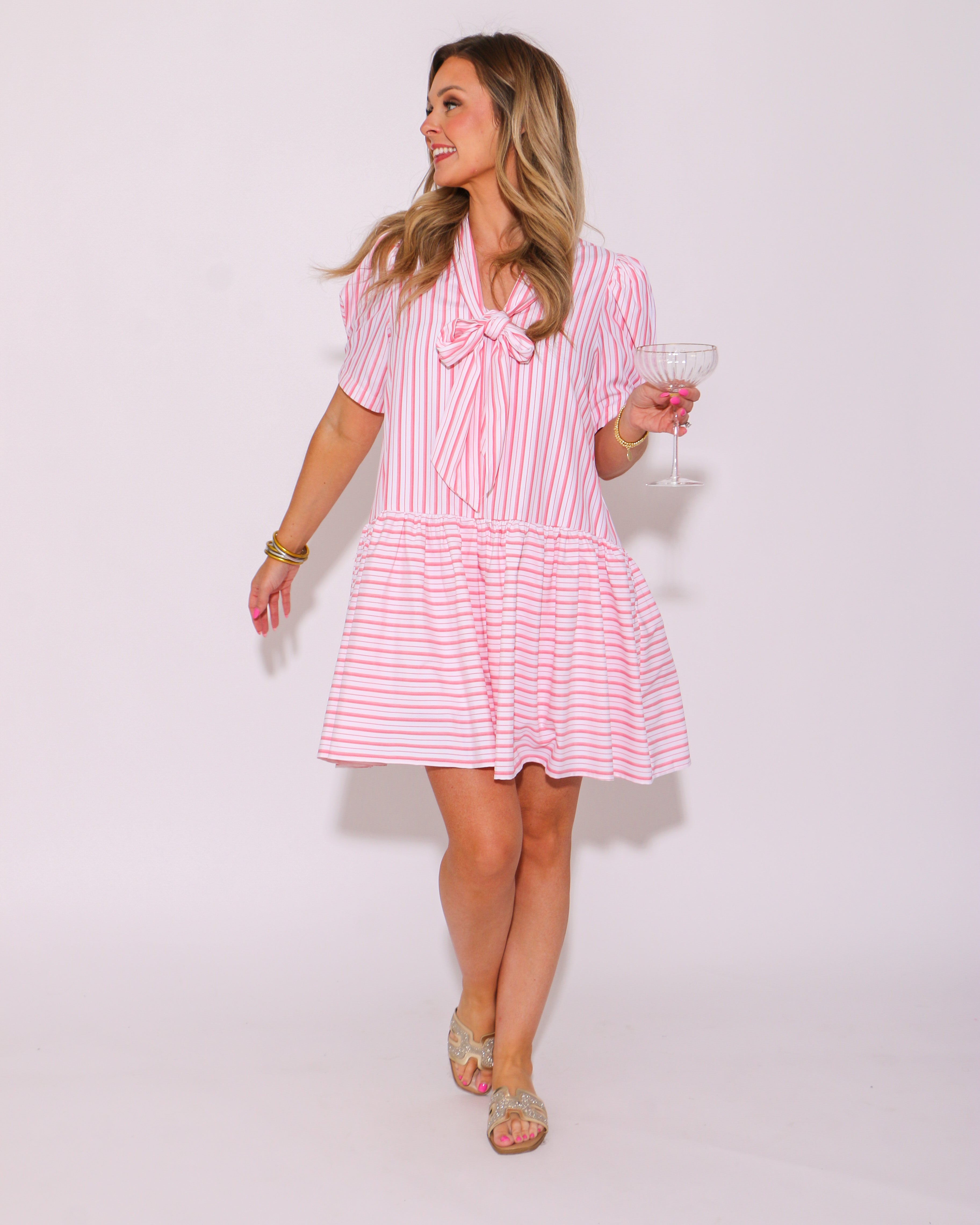 Oh How Cute Bow Tie Mini Dress