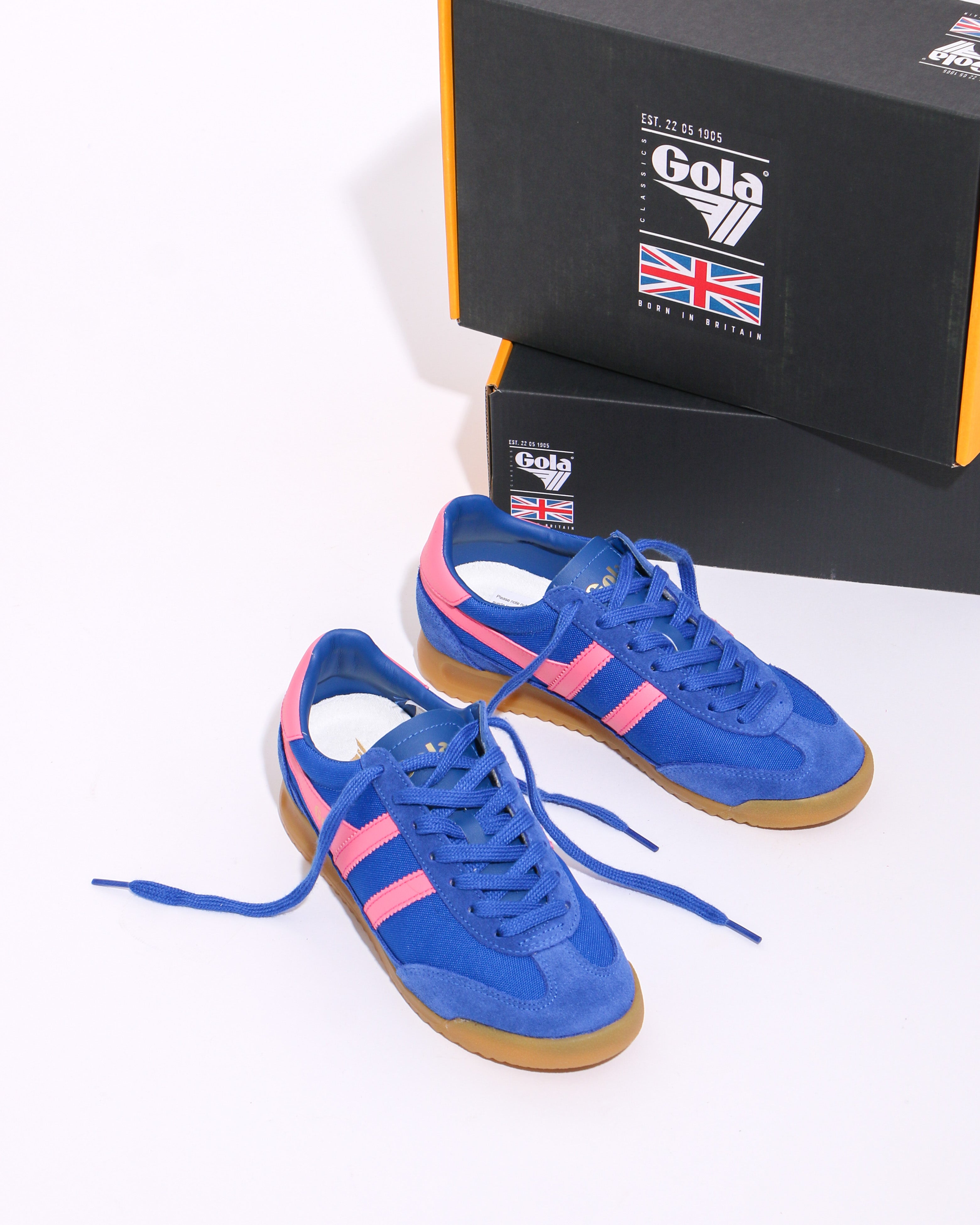Gola Tornado Sneaker in Sapphire and Pink