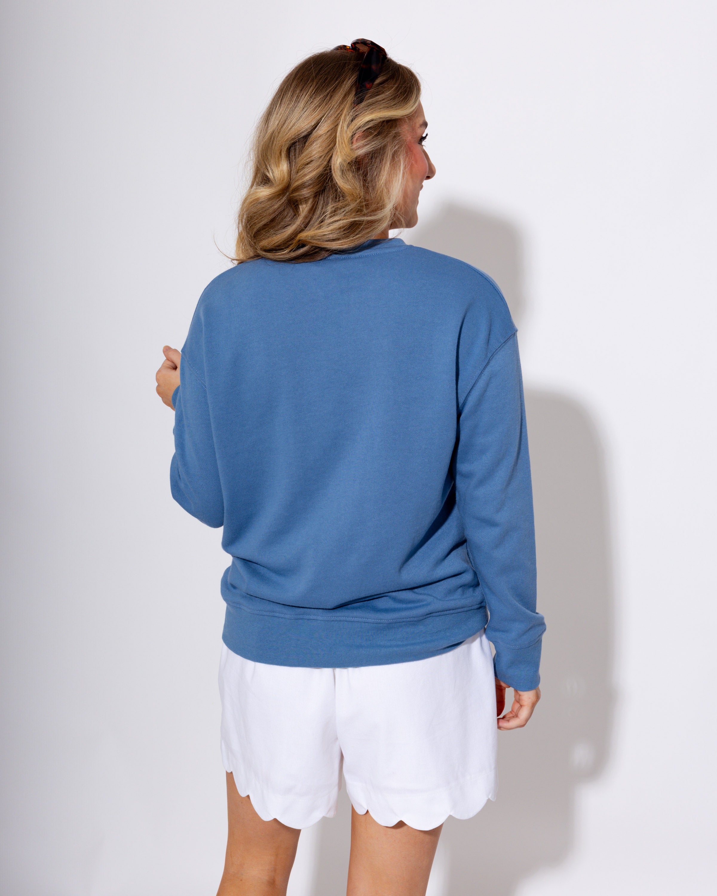 Lake Weekend Sweatshirt in Blue