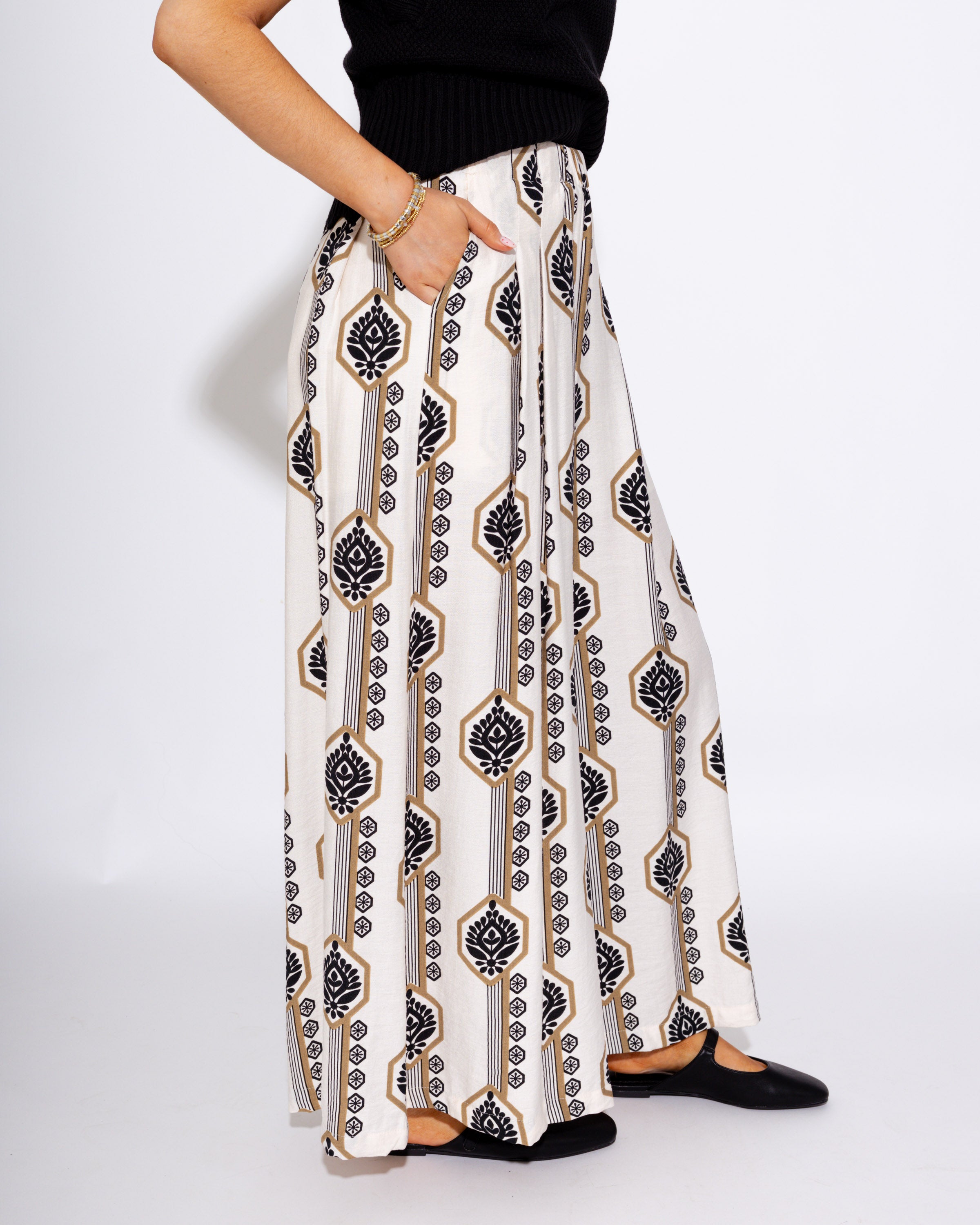 Boho Chic Wide Leg Pants