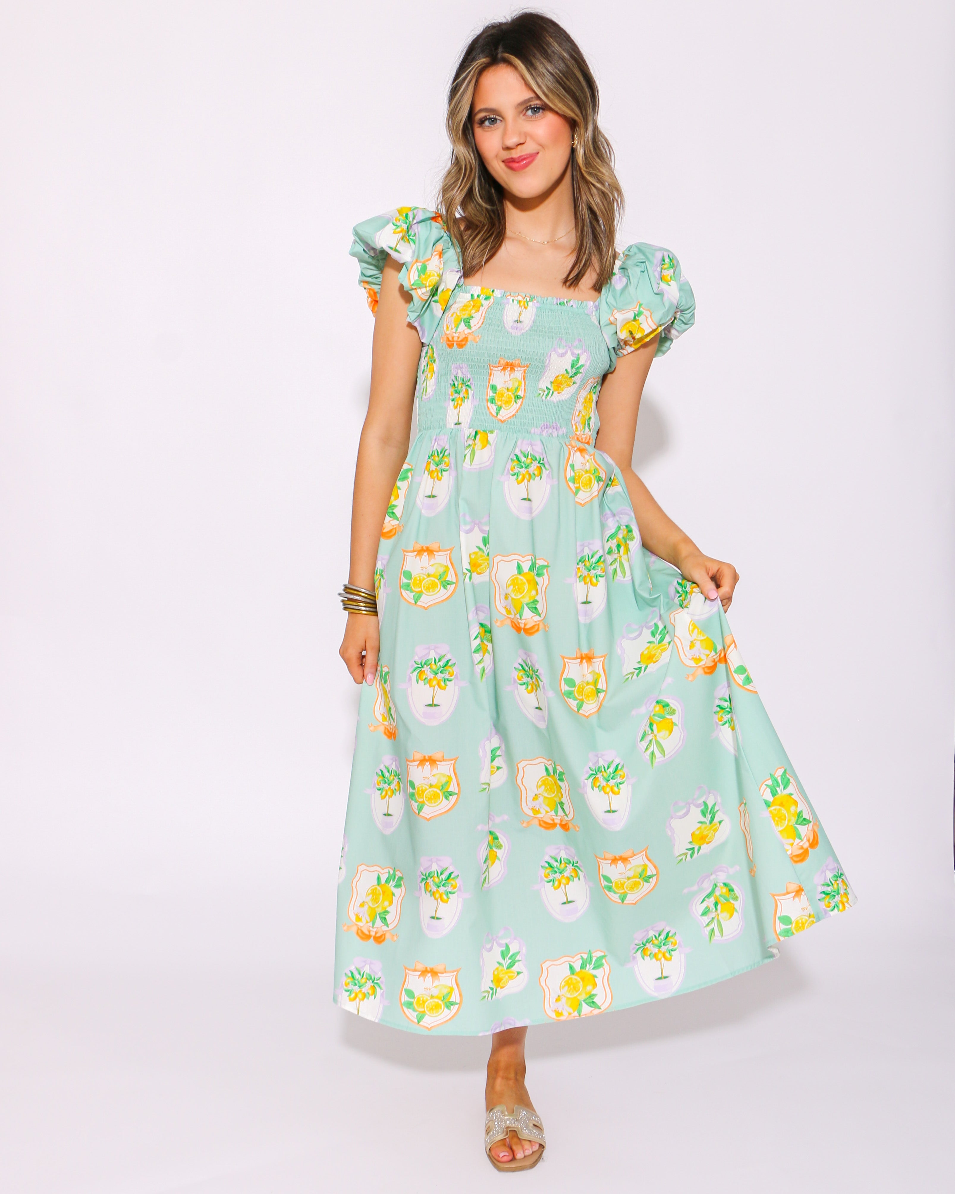 Sunkissed Citrus Maxi Dress